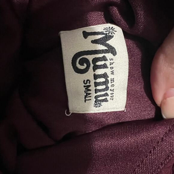 Show Me Your Mumu SMYM Kendall merlot Burgundy maxi dress NEW SMALL - Picture 2 of 4